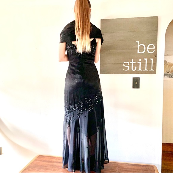 Cache 3 Piece Formal Evening Gown Prom Wedding Party Cocktail 6 - Picture 5 of 16